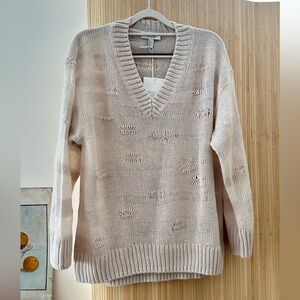COS V-Neck Sweater - Soft Cream